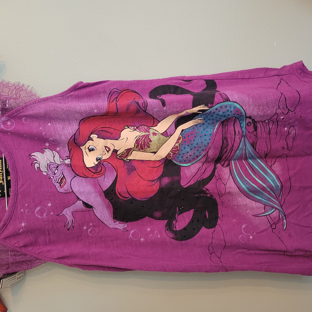 Disney Little Mermaid Purple  Shirt